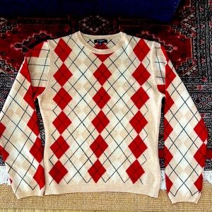 BURBERRY:  Argyle Wool Sweater